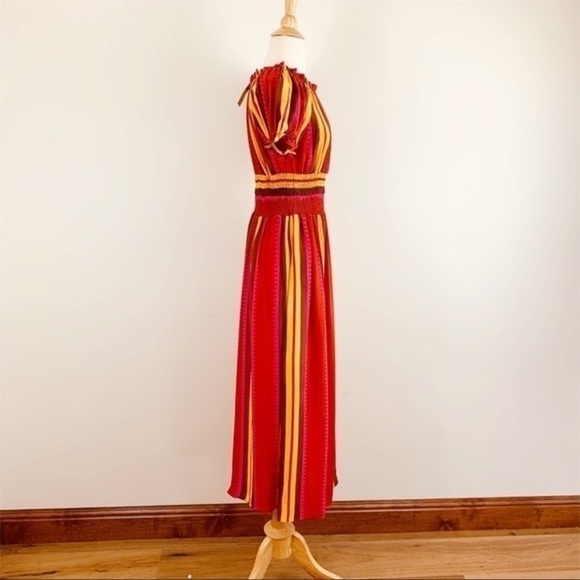 💋Anthropologie Tesni silk maxi dress size XS - Picture 5 of 8